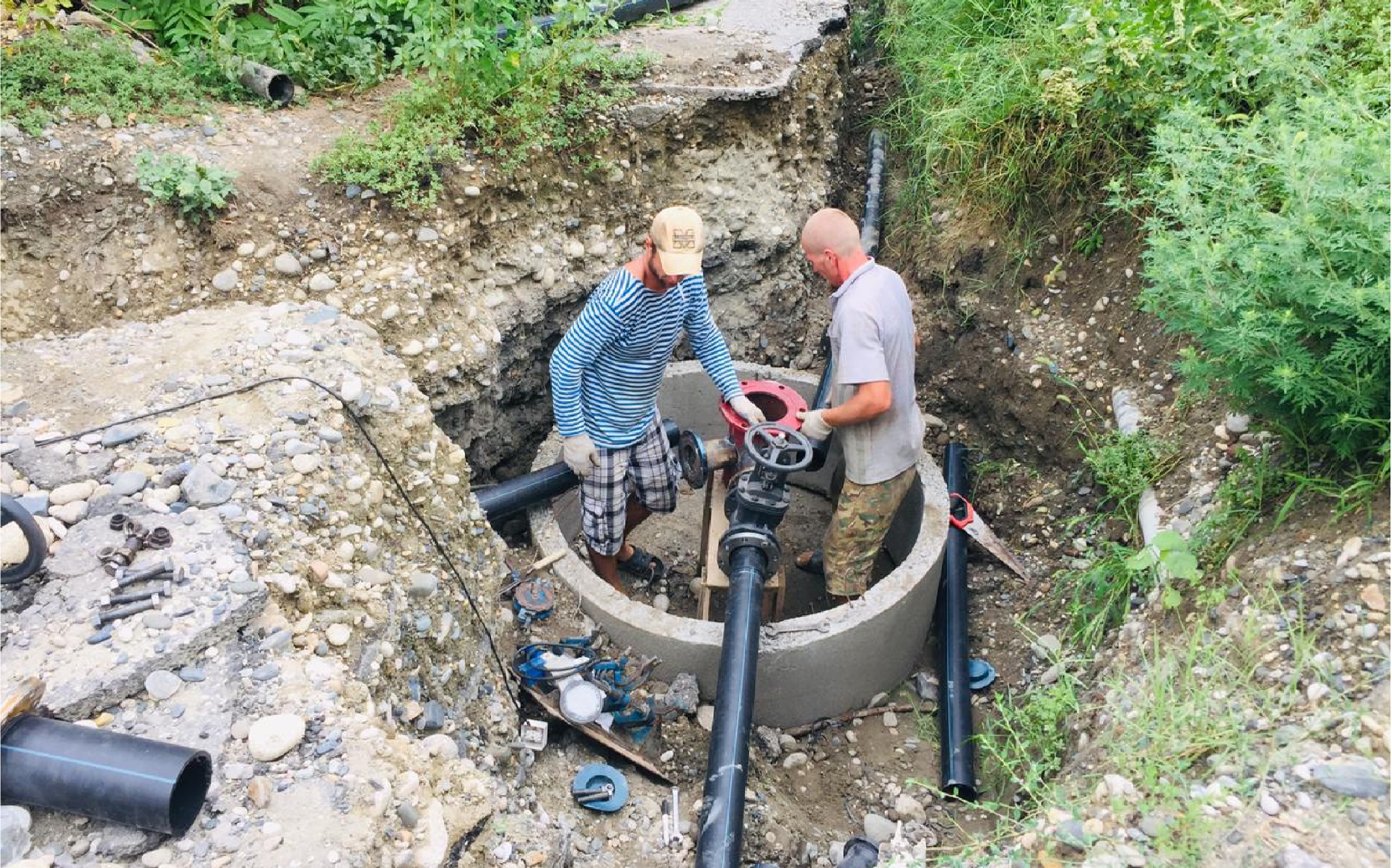 В станице Александровской строят новый водопровод