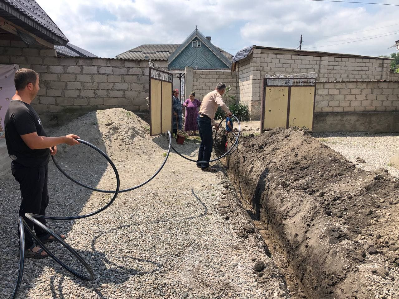 Семье из Нижнего Куркужина провели водопровод