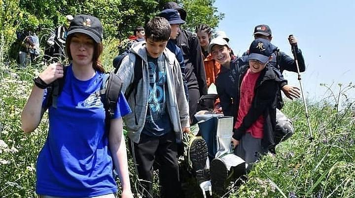 В рамках проекта Школа безопасности состоялся плановый учебно-тренировочный поход на высшую точку г. Нальчик - гору Нартия