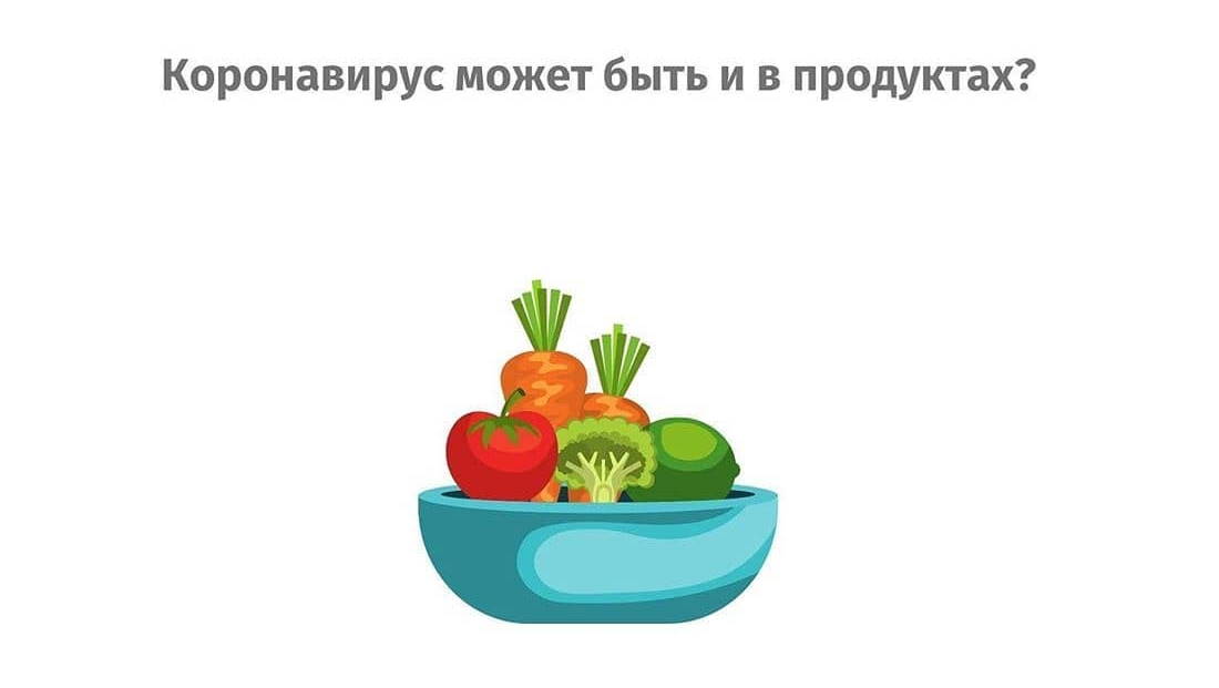 Коронавирус может быть и в продуктах?