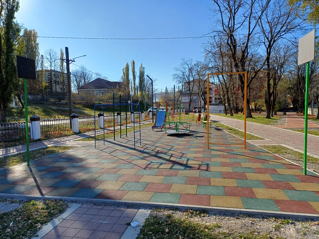 В селе Атажукино открыли обновлённый сквер