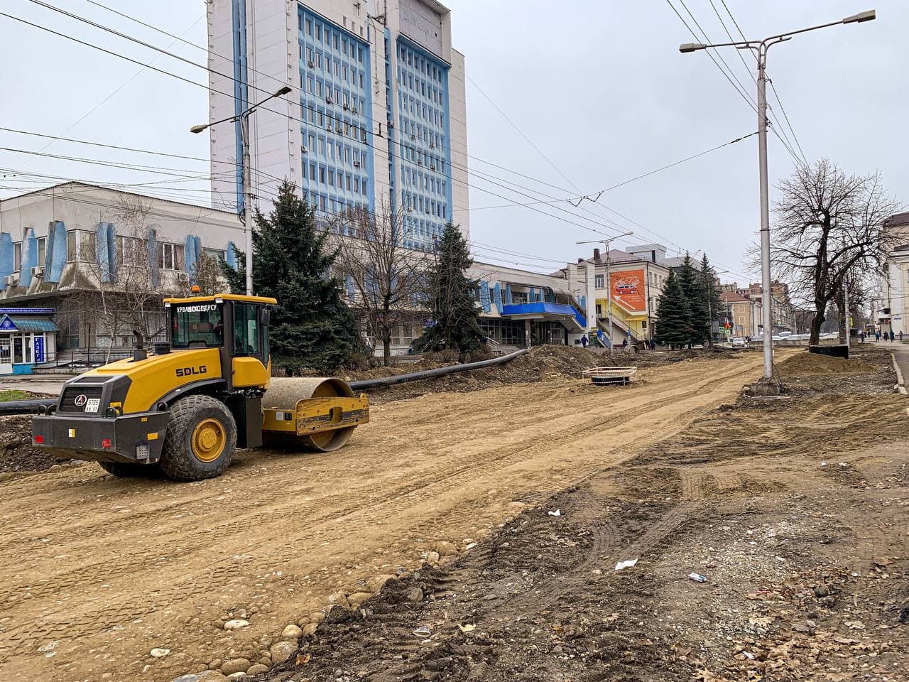 Продолжается ремонт проспекта Шогенцукова