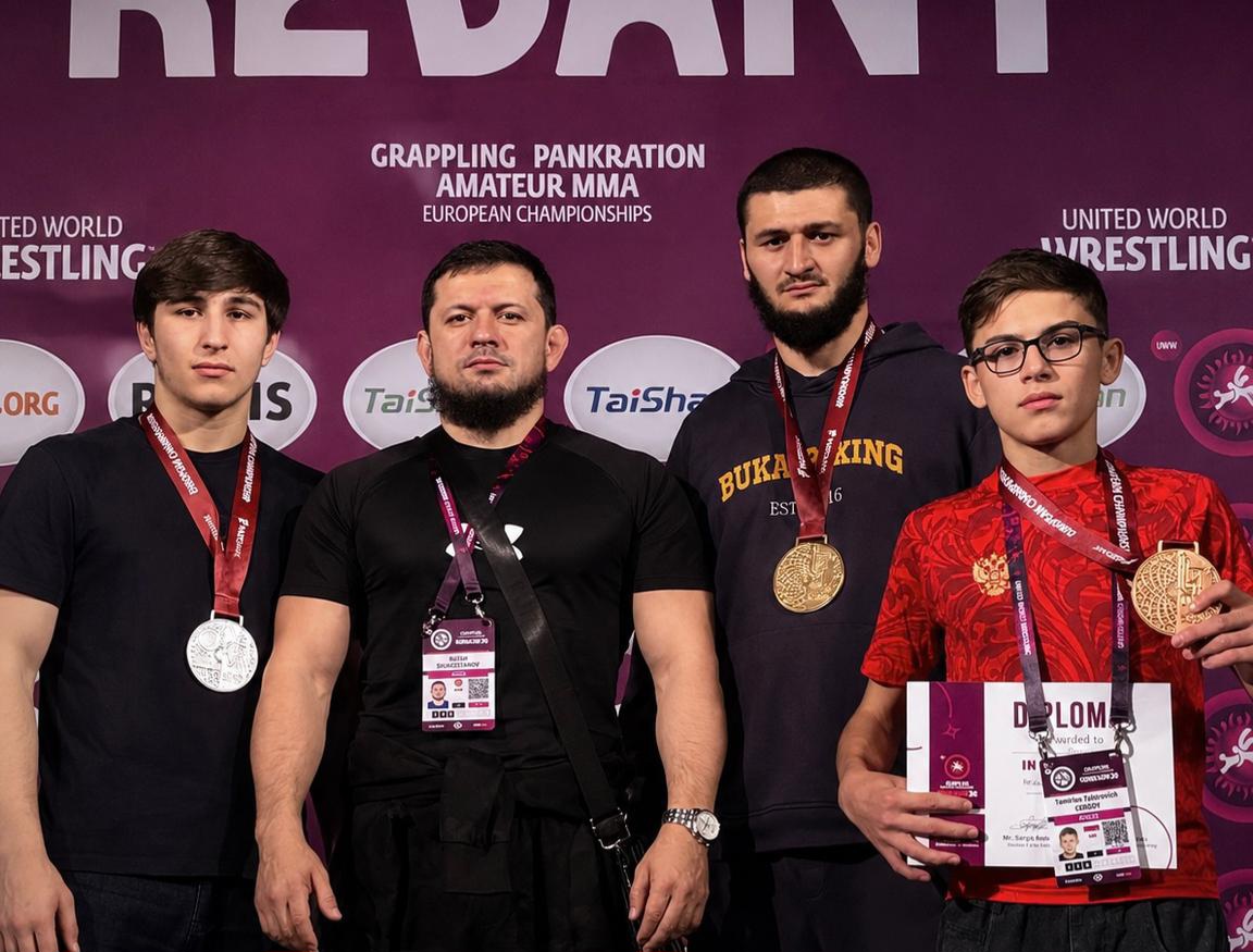 Грепплеры КБР завоевали девять медалей чемпионата и первенства Европы в Ереване 
