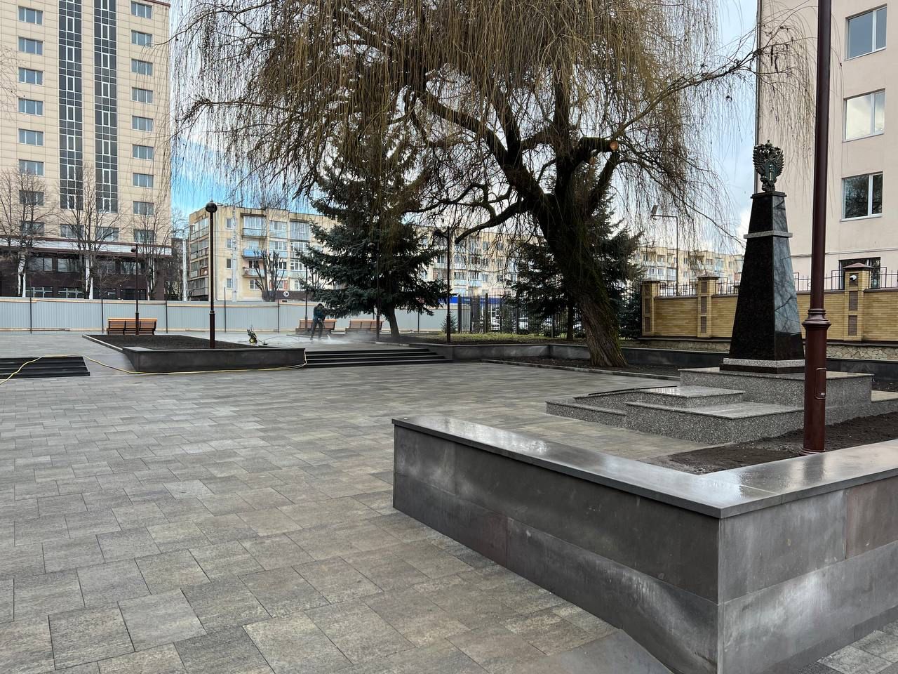Реликтовые деревья гинкго билоба высадили в новом сквере на проспекте Кулиева