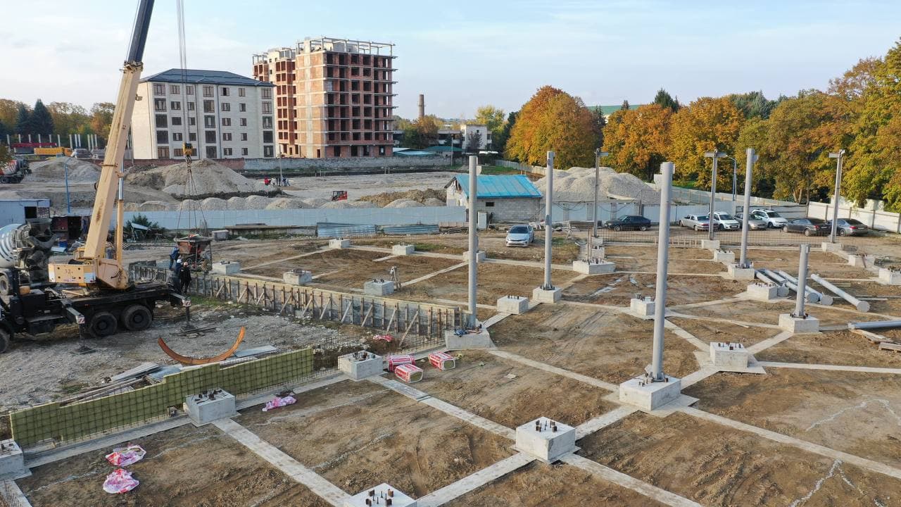 В микрорайоне Искож строится Центр культурного развития