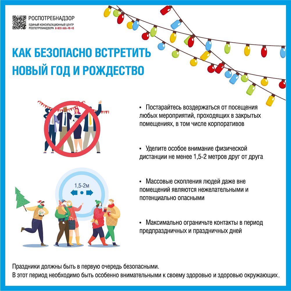 Как безопасно встретить Новый год и Рождество